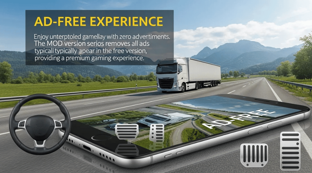 Ad-Free Experience for truckers of europe 3